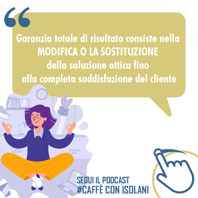 Modifica o sostituzione dell'occhiale